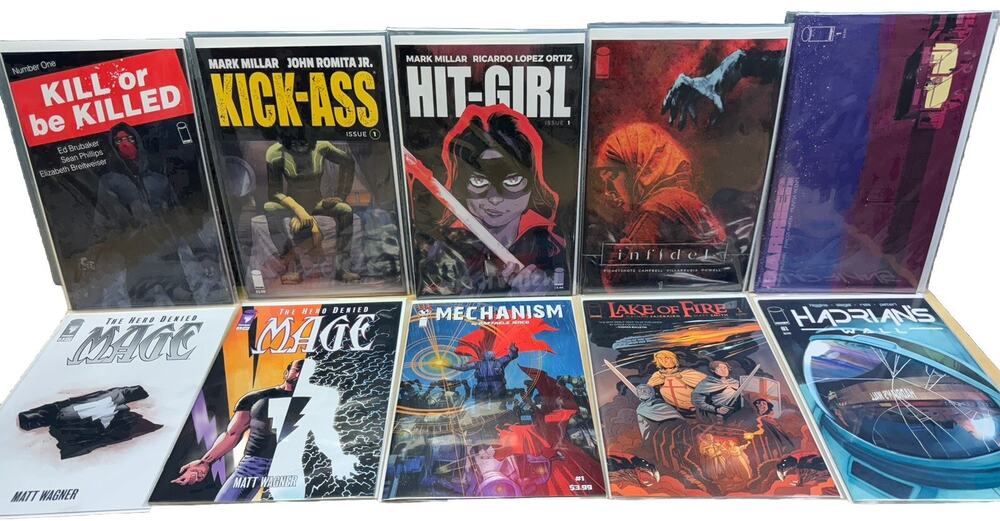 Image Comic 1 Lot Kill Or Be Killed Kick-Ass Hit-Girl Infidel Mage Barrier Lake
